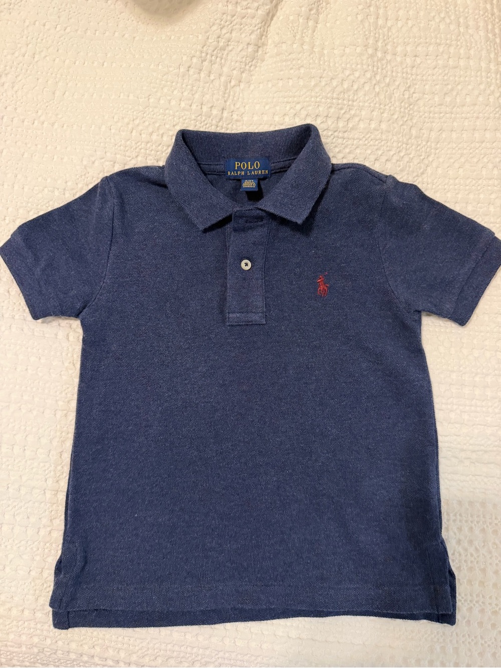 Polo by Ralph Lauren Boys Navy Polo with Red Pony
